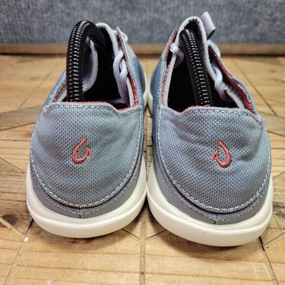 Olukai Moku Pae Shoes Mens 9 Grey Sneakers Mesh Slip On Comfort Casual‎ Sneakers - Picture 6 of 11